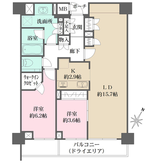 フォルム芦屋大原町の間取図