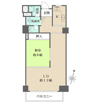 芦屋アーバンライフの間取図