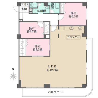 芦屋アーバンライフの間取図