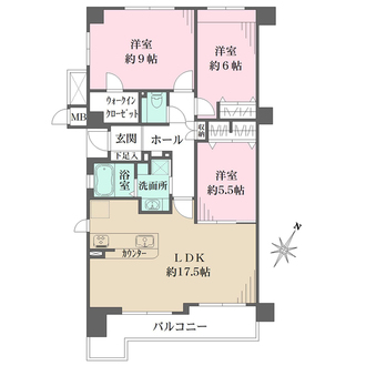 ベルアージュ蘆丘の間取図