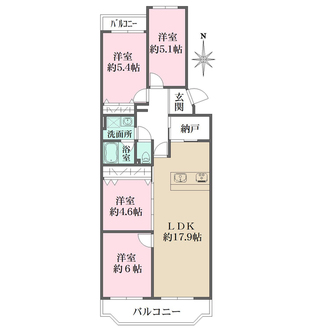 ローズハイツ西宮の間取図