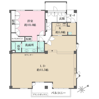 城山パークハイムの間取図