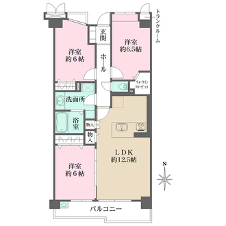 ルネ芦屋川ロザリウムの間取図