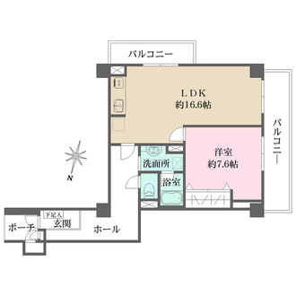 芦屋打出レックスマンションの間取図