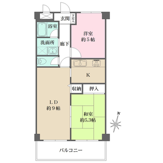 シャレード夙川の間取図