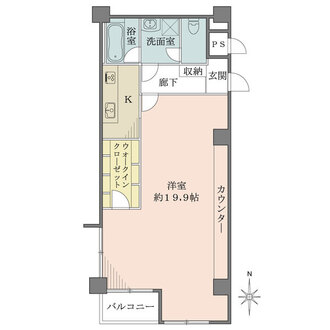 芦屋ロイヤルハイツの間取図