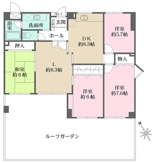 六甲一王山アーバンライフの間取図