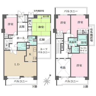 パーク・ノヴァ芦屋の間取図