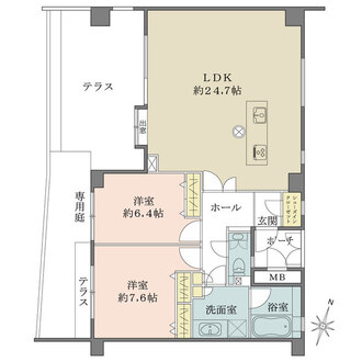 芦屋三条南アーバンライフの間取図