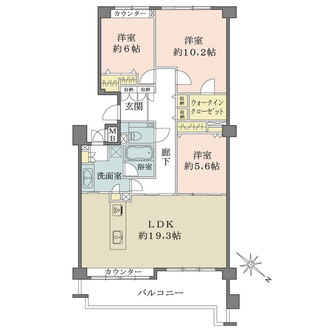 ファミール・グラン芦屋の間取図