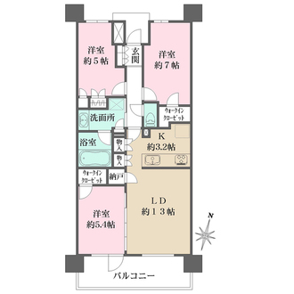プラウド香櫨園の間取図