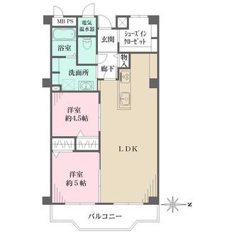 夙川松風公園アーバンライフの間取図