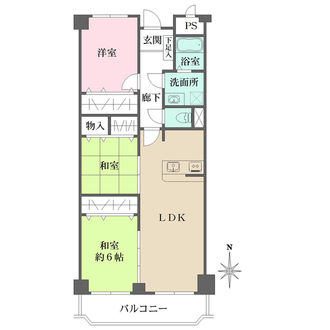 オリーブハイツ西宮の間取図