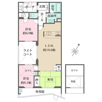 ディアエスタ・ミオ芦屋三条の間取図