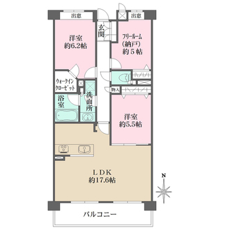 ステイツ夙川レジデンスの間取図