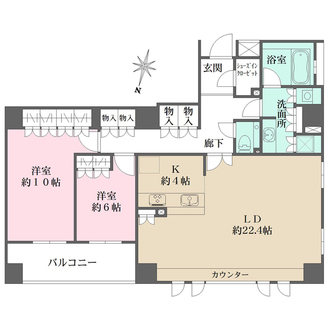 ウエリス東芦屋町の間取図