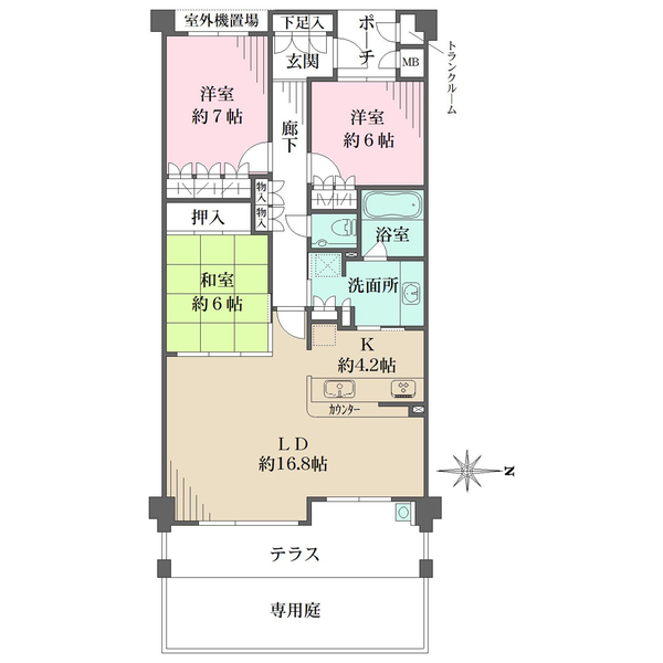 メゾンセルサス御影の間取図