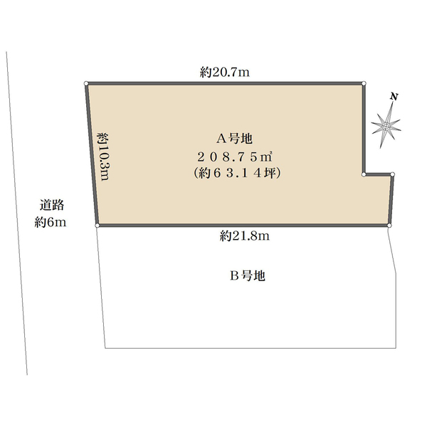 A号地の間取図