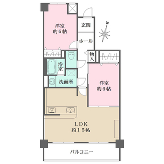 藤和ライブタウン住吉弐番館の間取図