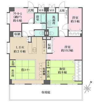 ビアライフ岡本の間取図