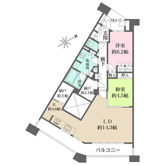 ザ・岡本プレミアムの間取図