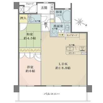 リベールグラン本山の間取図