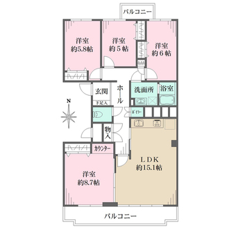 メゾン岡本の間取図