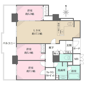 ビュータワー住吉館の間取図