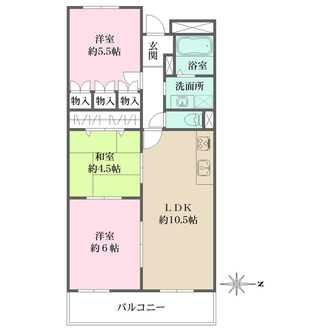 魚崎アーバンライフの間取図