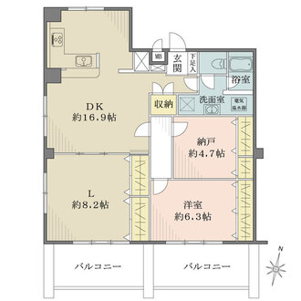 北野町アーバンライフの間取図