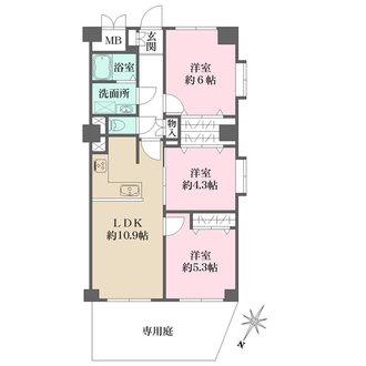 ビアライフ岡本の間取図
