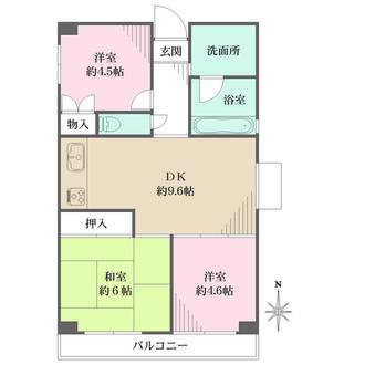 ニューライフ岡本の間取図