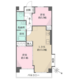 サンシャイン岡本の間取図