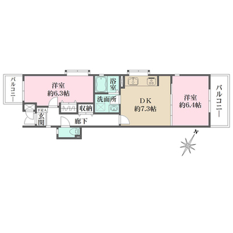 ライオンズマンション本山第5の間取図
