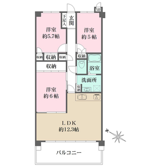 エクセル北青木の間取図