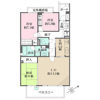 コート御影の間取図