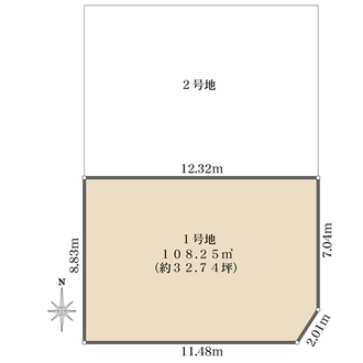 1号地の間取図