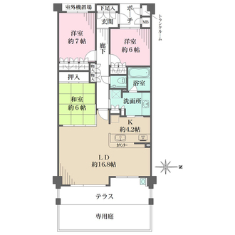 メゾンセルサス御影の間取図