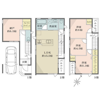 2号地の間取図