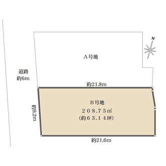 B号地の間取図