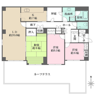 アトラス六甲山手の間取図