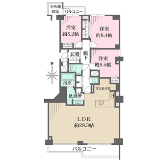 メゾン白鶴の間取図