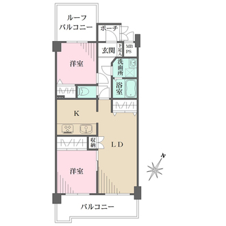 ライオンズマンション本山南の間取図