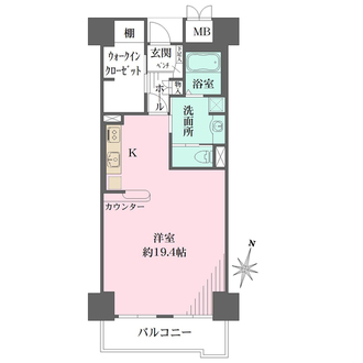 RICイーストコート11番街 3番館の間取図