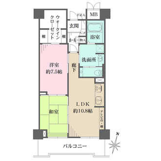 RICイーストコート11番街 4番館の間取図