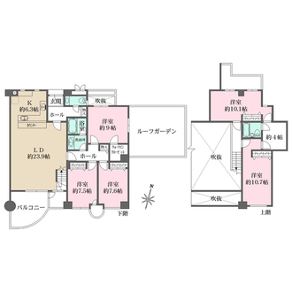 RICウエストコート5番街1番館の間取図