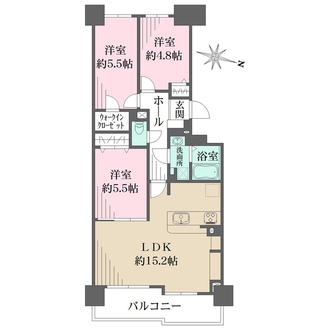 RICイーストコート10番街1番館の間取図