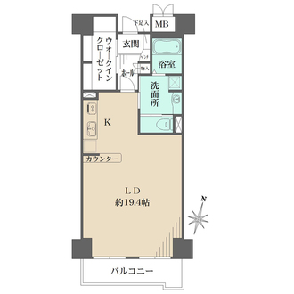 RICイーストコート11番街 3番館の間取図