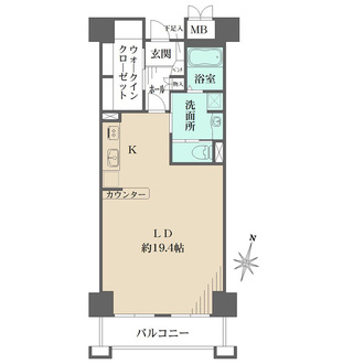 RICイーストコート11番街 3番館の間取図