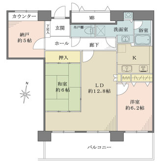 RICイーストコート3番街の間取図